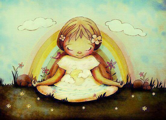 kid meditating